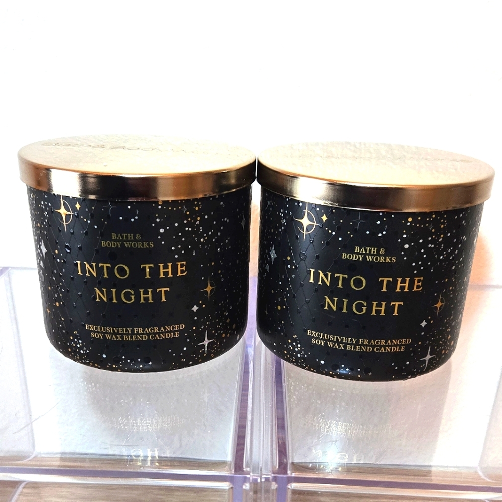 Into the Night Bath & Body Works Candles • 3 Wick • 2 Pieces